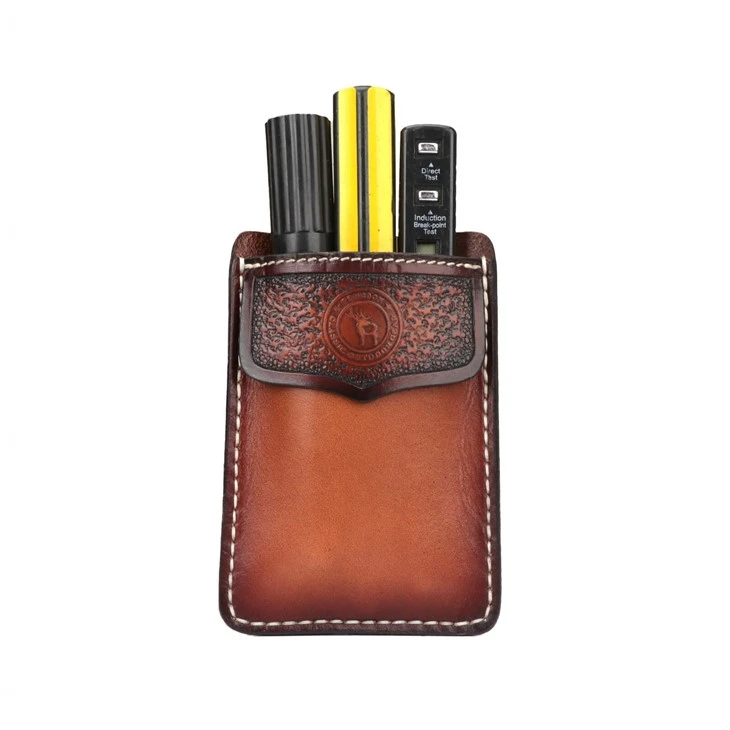 Leder -Hemd -Taschen -Stifthalter handgefertigter Taschenschutz