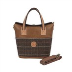 TOURBON Damen Umhängetasche Handtasche Umhängetasche Schnellverschluss Fahrradtaschen Fahrrad Fronttasche