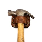 TOURBON Hammerholster Axthalter aus Leder für Werkzeuggürtel